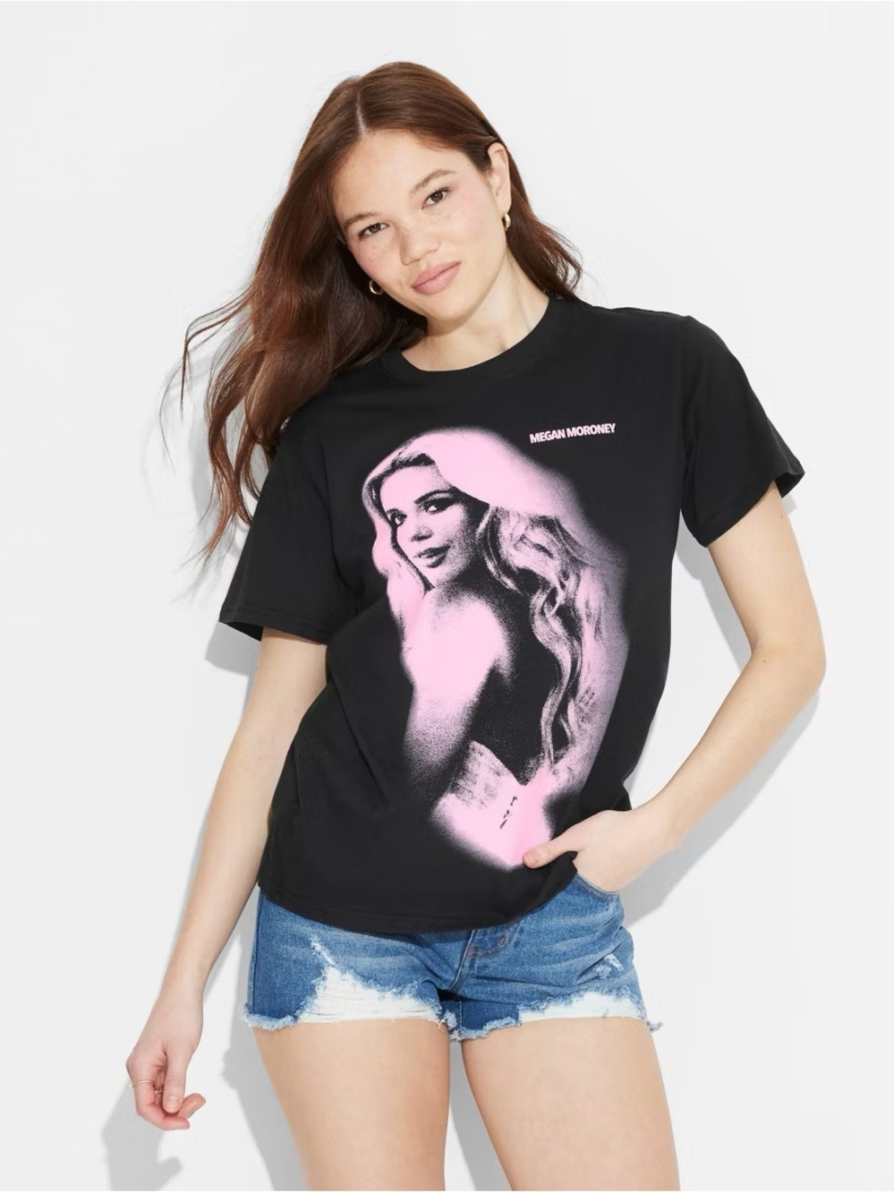 Megan Moroney Black & Pink Cloud 9 Graphic Tshirt